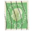 Почтовая марка 10 пфеннигов 1959 года Западная Германия (ФРГ) «Теодор Хойс» (Артикул: T11-37060) — Фото №1