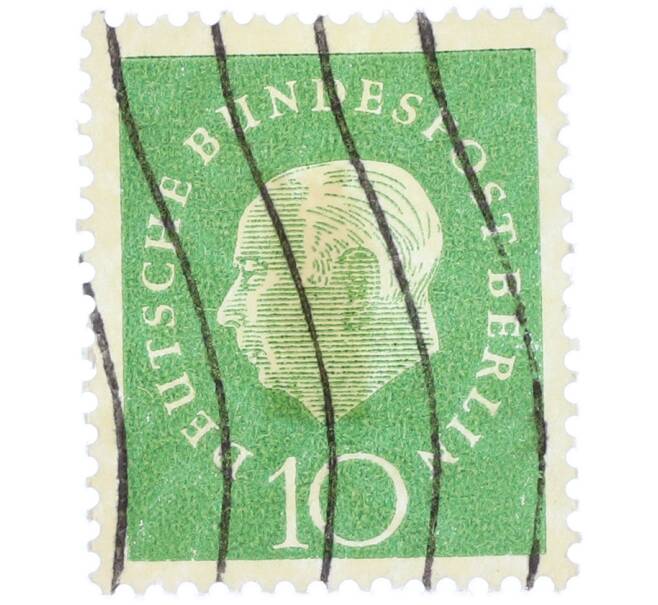 Почтовая марка 10 пфеннигов 1959 года Западная Германия (ФРГ) «Теодор Хойс» (Артикул: T11-37060) — Фото №1