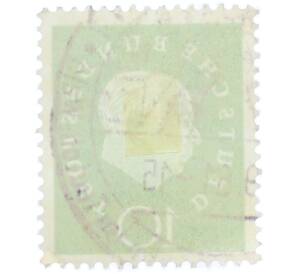 Почтовая марка 10 пфеннигов 1959 года Западная Германия (ФРГ) «Теодор Хойс» — Фото №2