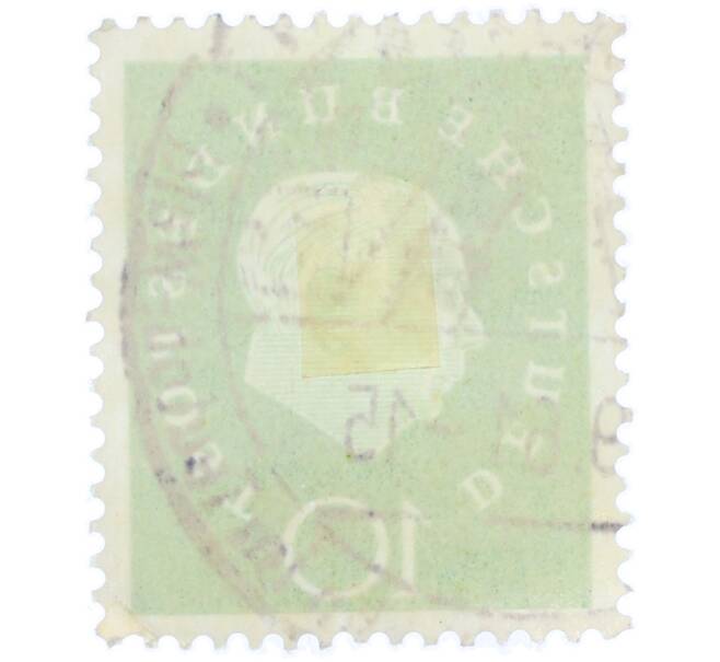 Почтовая марка 10 пфеннигов 1959 года Западная Германия (ФРГ) «Теодор Хойс» (Артикул: T11-37062) — Фото №2