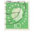 Почтовая марка 10 пфеннигов 1959 года Западная Германия (ФРГ) «Теодор Хойс» (Артикул: T11-37063) — Фото №1