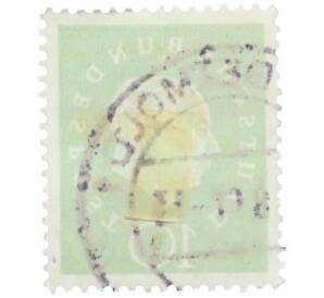 Почтовая марка 10 пфеннигов 1959 года Западная Германия (ФРГ) «Теодор Хойс» — Фото №2