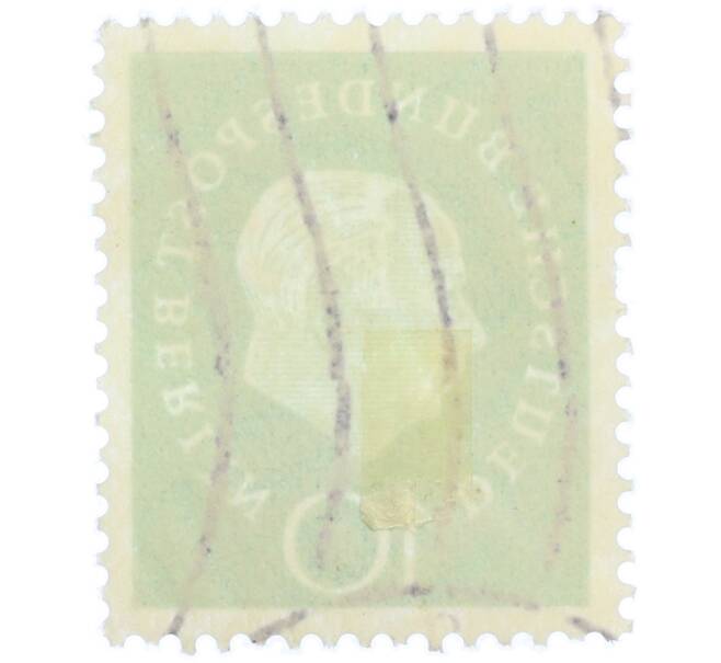 Почтовая марка 10 пфеннигов 1959 года Западная Германия (ФРГ) «Теодор Хойс» (Артикул: T11-37065) — Фото №2