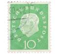 Почтовая марка 10 пфеннигов 1959 года Западная Германия (ФРГ) «Теодор Хойс» (Артикул: T11-37067) — Фото №1