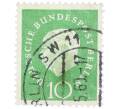 Почтовая марка 10 пфеннигов 1959 года Западная Германия (ФРГ) «Теодор Хойс» (Артикул: T11-37072) — Фото №1