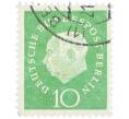 Почтовая марка 10 пфеннигов 1959 года Западная Германия (ФРГ) «Теодор Хойс» (Артикул: T11-37073) — Фото №1