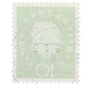 Почтовая марка 10 пфеннигов 1959 года Западная Германия (ФРГ) «Теодор Хойс» — Фото №2