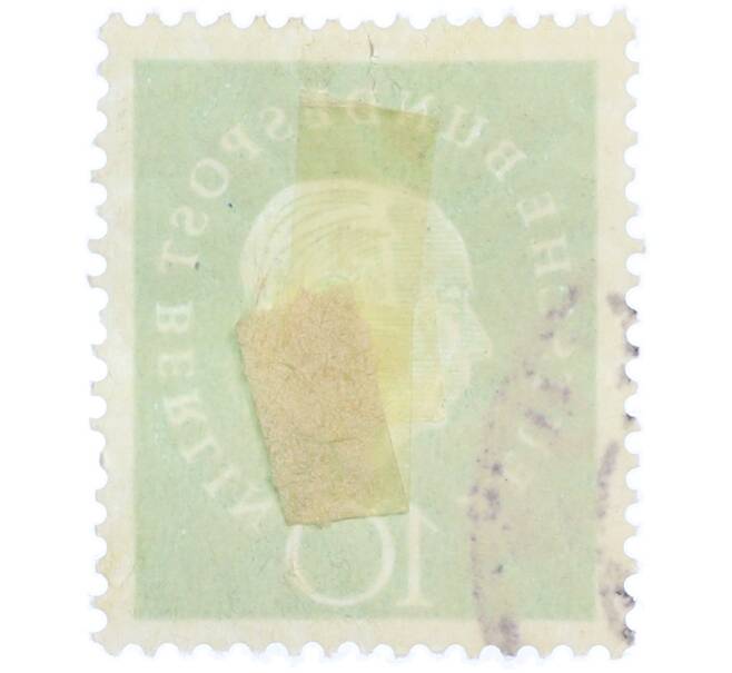 Почтовая марка 10 пфеннигов 1959 года Западная Германия (ФРГ) «Теодор Хойс» (Артикул: T11-37079) — Фото №2