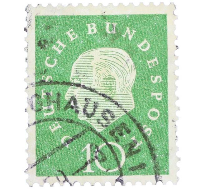 Почтовая марка 10 пфеннигов 1959 года Западная германия (ФРГ) «Теодор Хойс» (Артикул: T11-37081) — Фото №1