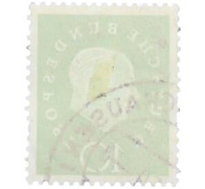 Почтовая марка 10 пфеннигов 1959 года Западная германия (ФРГ) «Теодор Хойс» — Фото №2