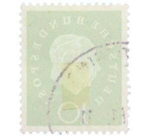 Почтовая марка 10 пфеннигов 1959 года Западная Германия (ФРГ) «Теодор Хойс» — Фото №2