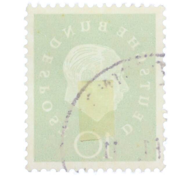 Почтовая марка 10 пфеннигов 1959 года Западная Германия (ФРГ) «Теодор Хойс» (Артикул: T11-37082) — Фото №2