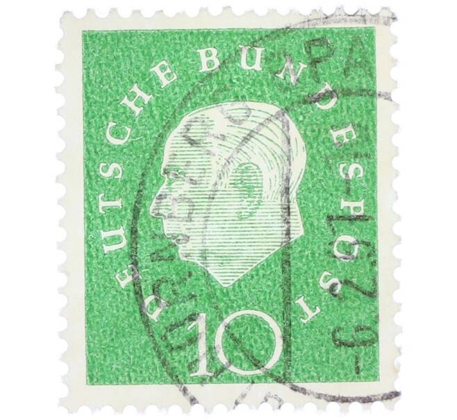 Почтовая марка 10 пфеннигов 1959 года Западная германия (ФРГ) «Теодор Хойс» (Артикул: T11-37088) — Фото №1