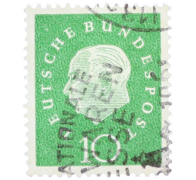 Почтовая марка 10 пфеннигов 1959 года Западная германия (ФРГ) «Теодор Хойс» (Артикул: T11-37089) — Фото №1