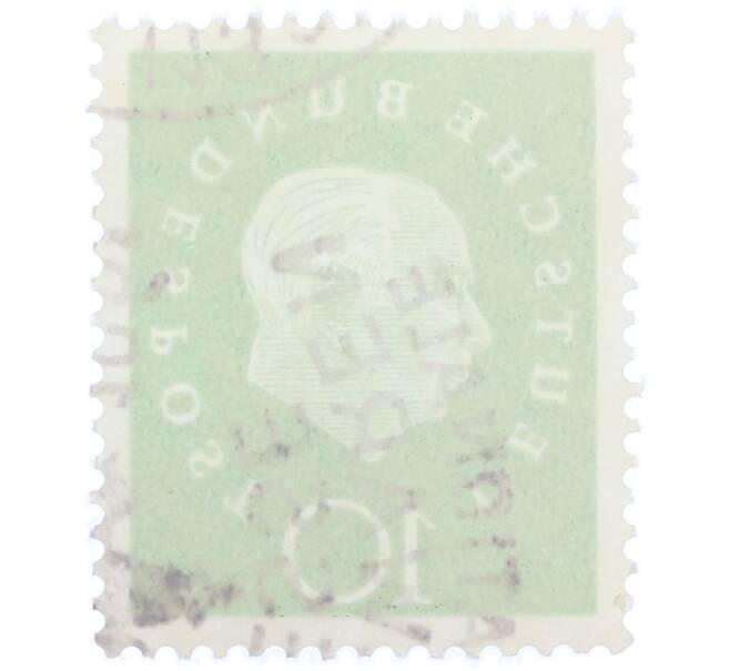 Почтовая марка 10 пфеннигов 1959 года Западная германия (ФРГ) «Теодор Хойс» (Артикул: T11-37089) — Фото №2