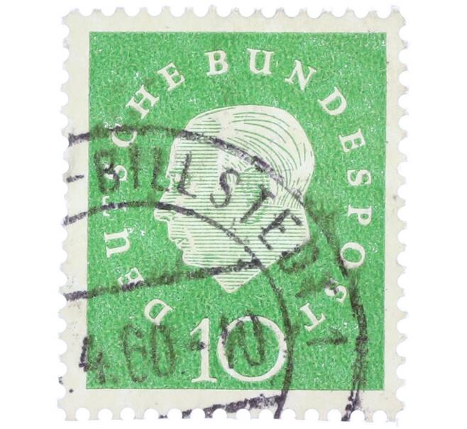 Почтовая марка 10 пфеннигов 1959 года Западная германия (ФРГ) «Теодор Хойс» (Артикул: T11-37090) — Фото №1