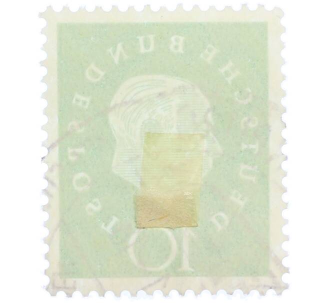 Почтовая марка 10 пфеннигов 1959 года Западная германия (ФРГ) «Теодор Хойс» (Артикул: T11-37091) — Фото №2