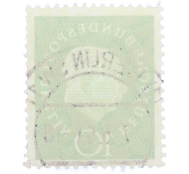 Почтовая марка 10 пфеннигов 1959 года Западная германия (ФРГ) «Теодор Хойс» (Артикул: T11-37094) — Фото №2