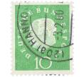 Почтовая марка 10 пфеннигов 1959 года Западная германия (ФРГ) «Теодор Хойс» (Артикул: T11-37095) — Фото №1