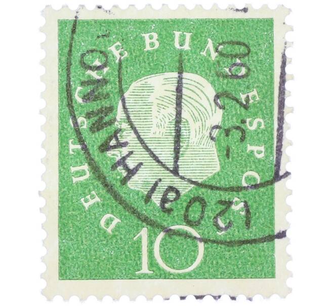 Почтовая марка 10 пфеннигов 1959 года Западная германия (ФРГ) «Теодор Хойс» (Артикул: T11-37095) — Фото №1