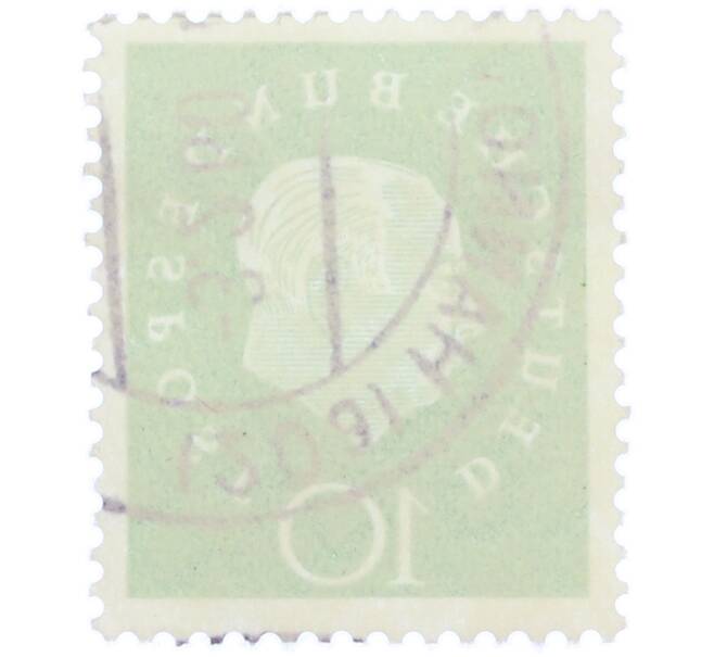 Почтовая марка 10 пфеннигов 1959 года Западная германия (ФРГ) «Теодор Хойс» (Артикул: T11-37095) — Фото №2