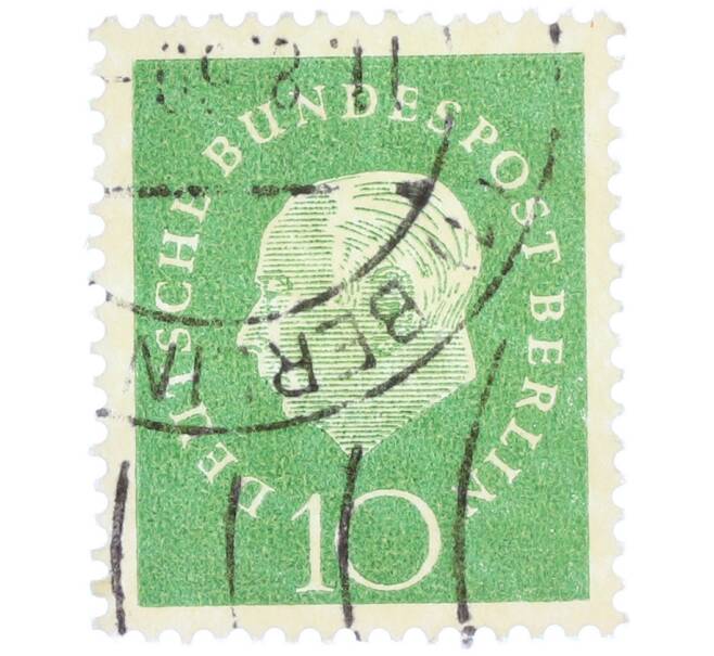 Почтовая марка 10 пфеннигов 1959 года Западная германия (ФРГ) «Теодор Хойс» (Артикул: T11-37096) — Фото №1