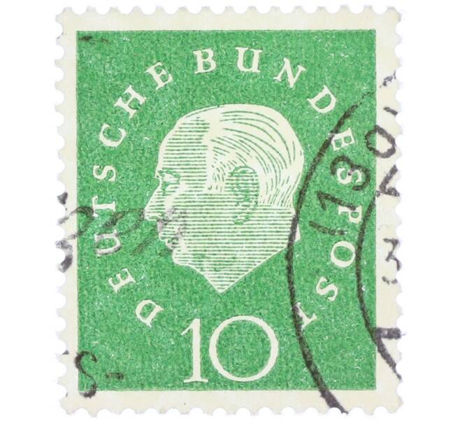 Почтовая марка 10 пфеннигов 1959 года Западная германия (ФРГ) «Теодор Хойс» (Артикул: T11-37097) — Фото №1