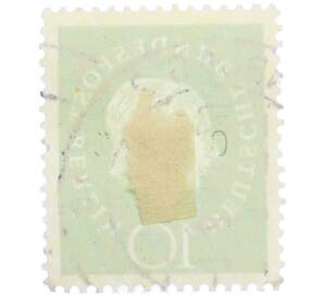 Почтовая марка 10 пфеннигов 1959 года Западная германия (ФРГ) «Теодор Хойс» — Фото №2