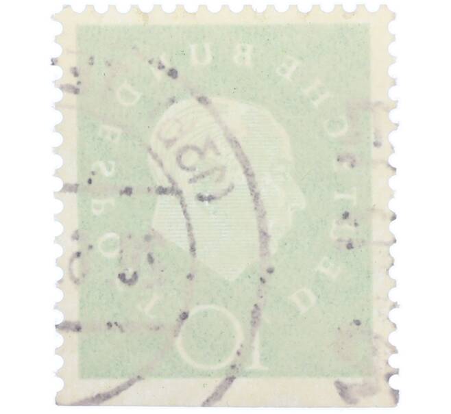 Почтовая марка 10 пфеннигов 1959 года Западная германия (ФРГ) «Теодор Хойс» (Артикул: T11-37099) — Фото №2