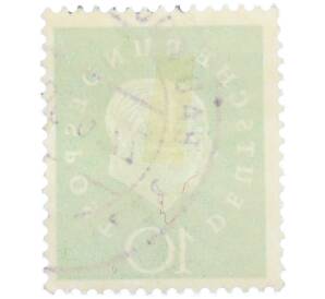 Почтовая марка 10 пфеннигов 1959 года Западная германия (ФРГ) «Теодор Хойс» — Фото №2