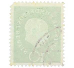 Почтовая марка 10 пфеннигов 1959 года Западная германия (ФРГ) «Теодор Хойс» — Фото №2