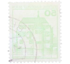 Почтовая марка 50 пфеннигов 1980 года Западная Германия (ФРГ) «Крепости и замки — Замок Инцлинген» — Фото №2