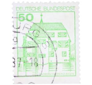 Почтовая марка 50 пфеннигов 1980 года Западная Германия (ФРГ) «Крепости и замки — Замок Инцлинген» — Фото №1