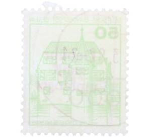 Почтовая марка 50 пфеннигов 1980 года Западная Германия (ФРГ) «Крепости и замки — Замок Инцлинген» — Фото №2