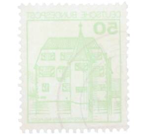 Почтовая марка 50 пфеннигов 1980 года Западная Германия (ФРГ) «Крепости и замки — Замок Инцлинген» — Фото №2