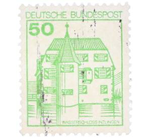 Почтовая марка 50 пфеннигов 1980 года Западная Германия (ФРГ) «Крепости и замки — Замок Инцлинген» — Фото №1