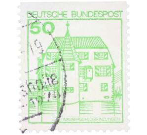 Почтовая марка 50 пфеннигов 1980 года Западная Германия (ФРГ) «Крепости и замки — Замок Инцлинген» — Фото №1