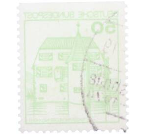 Почтовая марка 50 пфеннигов 1980 года Западная Германия (ФРГ) «Крепости и замки — Замок Инцлинген» — Фото №2