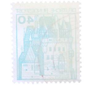 Почтовая марка 40 пфеннигов 1977 года Западная Германия (ФРГ) «Крепости и замки — Замок Эльц» — Фото №2