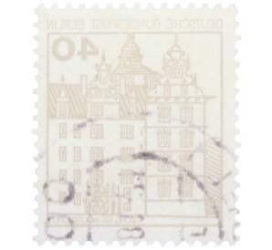 Почтовая марка 40 пфеннигов 1980 года Западная Германия (ФРГ) «Крепости и замки — Вольфсбург» — Фото №2