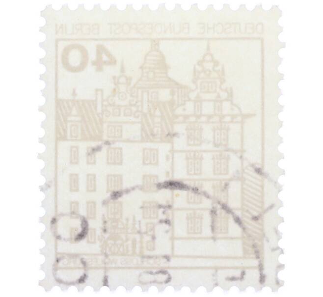 Почтовая марка 40 пфеннигов 1980 года Западная Германия (ФРГ) «Крепости и замки — Вольфсбург» (Артикул: T11-37115) — Фото №2