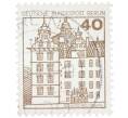 Почтовая марка 40 пфеннигов 1980 года Западная Германия (ФРГ) «Крепости и замки — Вольфсбург» (Артикул: T11-37117) — Фото №1