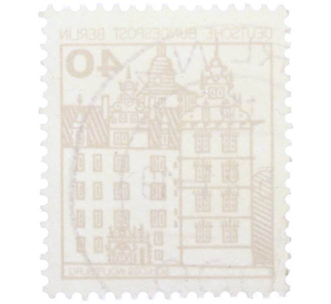 Почтовая марка 40 пфеннигов 1980 года Западная Германия (ФРГ) «Крепости и замки — Вольфсбург» (Артикул: T11-37117) — Фото №2