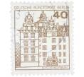 Почтовая марка 40 пфеннигов 1980 года Западная Германия (ФРГ) «Крепости и замки — Вольфсбург» (Артикул: T11-37118) — Фото №1