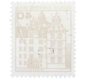 Почтовая марка 40 пфеннигов 1980 года Западная Германия (ФРГ) «Крепости и замки — Вольфсбург» — Фото №2