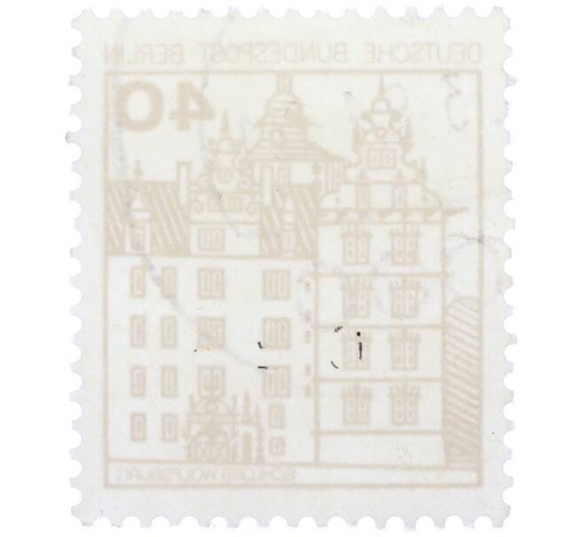 Почтовая марка 40 пфеннигов 1980 года Западная Германия (ФРГ) «Крепости и замки — Вольфсбург» (Артикул: T11-37118) — Фото №2