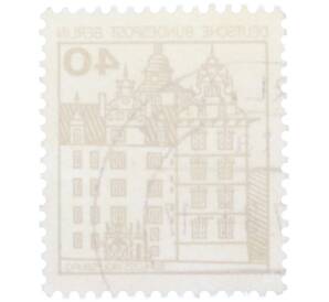 Почтовая марка 40 пфеннигов 1980 года Западная Германия (ФРГ) «Крепости и замки — Вольфсбург» — Фото №2