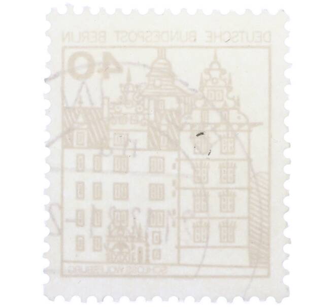 Почтовая марка 40 пфеннигов 1980 года Западная Германия (ФРГ) «Крепости и замки — Вольфсбург» (Артикул: T11-37130) — Фото №2