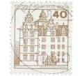Почтовая марка 40 пфеннигов 1980 года Западная Германия (ФРГ) «Крепости и замки — Вольфсбург» (Артикул: T11-37131) — Фото №1