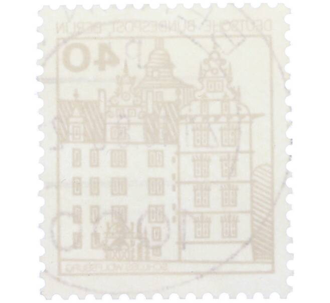 Почтовая марка 40 пфеннигов 1980 года Западная Германия (ФРГ) «Крепости и замки — Вольфсбург» (Артикул: T11-37131) — Фото №2